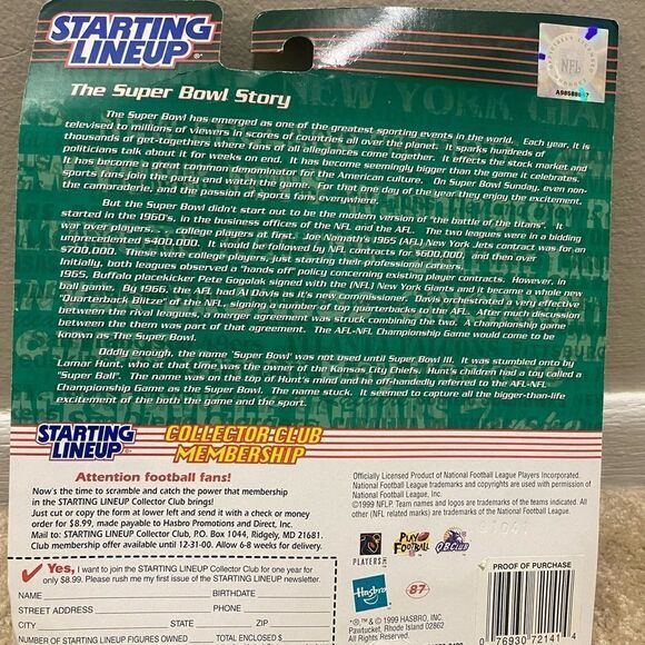 1999/2000 STARTING LINEUP - KORDELL STEWART - ACTION FIGURE NEW - Picture 2 of 3